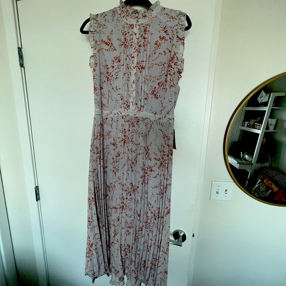 NWT Chelsea28 lavender and floral print midi dress